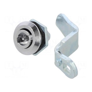 Lock | cast zinc | 45mm | Kind of insert bolt: double-bit insert