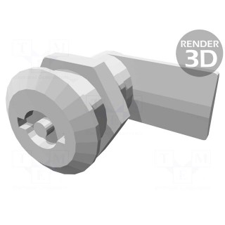 Lock | polyamide | 24mm | Kind of insert bolt: double-bit insert