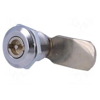 Lock | zinc alloy | 20mm | nickel | Actuator material: steel