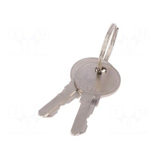Lock | zinc and aluminium alloy | 18mm | chromium | Key code: 1333