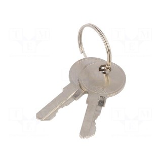Lock | zinc and aluminium alloy | 18mm | chromium | Key code: 1333