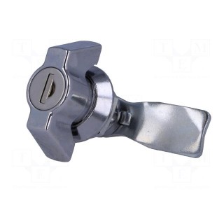 Lock | zinc and aluminium alloy | 21mm | chromium | Key code: 1333