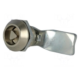 Lock | zinc and aluminium alloy | 21mm | nickel