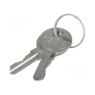 Lock | zinc and aluminium alloy | 22mm | Key code: 1333 | 180°