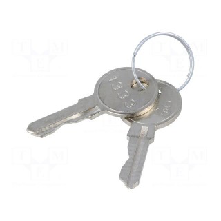 Lock | zinc and aluminium alloy | 30mm | chromium | Key code: 1333