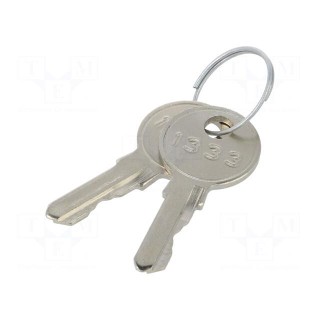 Lock | zinc and aluminium alloy | 60mm | chromium | Key code: 1333