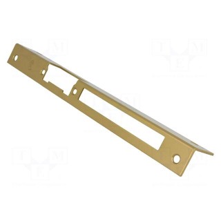 Frontal plate | angular,left | for electromagnetic lock | golden