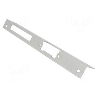 Frontal plate | angular,right | for electromagnetic lock | grey