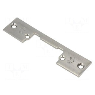 Frontal plate | for electromagnetic lock | stainless steel