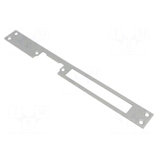 Frontal plate | for electromagnetic lock | grey | steel