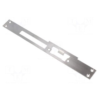 Frontal plate | right,flat | W: 24mm | for electromagnetic lock
