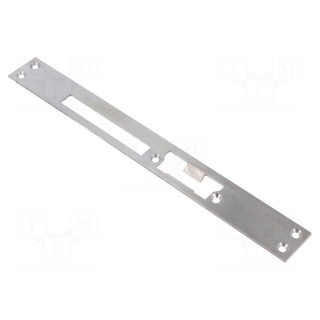 Frontal plate | right,flat | W: 28mm | for electromagnetic lock