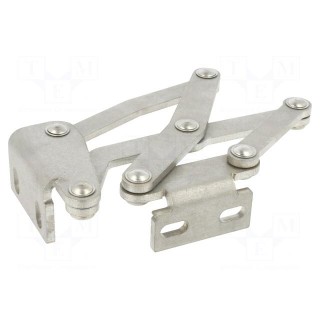 Hinge | stainless steel | 60mm | right,pivoting