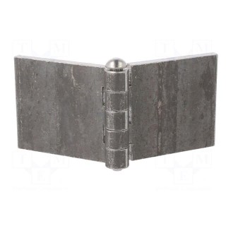Hinge | Width: 120mm | steel | H: 50mm | without coating,for welding
