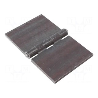 Hinge | Width: 160mm | steel | H: 100mm | without coating,for welding