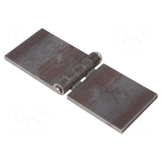 Hinge | Width: 160mm | steel | H: 60mm | without coating,for welding