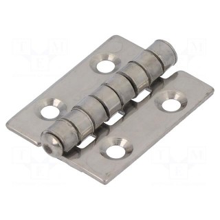 Hinge | Width: 30mm | A2 stainless steel | H: 40mm