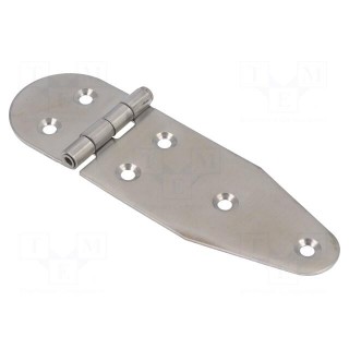 Hinge | Width: 40mm | A2 stainless steel | H: 130mm
