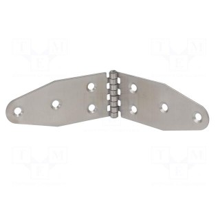 Hinge | Width: 40mm | A2 stainless steel | H: 185mm