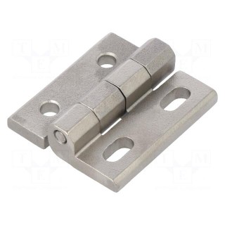 Hinge | Width: 40mm | stainless steel | H: 45mm | without regulation