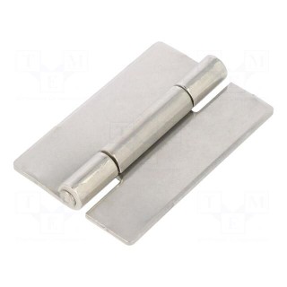 Hinge | Width: 40mm | stainless steel | H: 60mm | for welding
