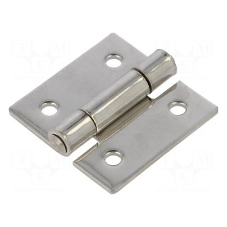 Hinge | Width: 50mm | stainless steel | H: 50mm | for welding