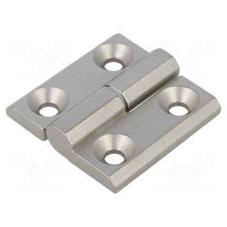 Hinge | Width: 50mm | stainless steel | H: 50mm | Holes no: 4