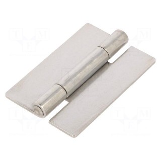 Hinge | Width: 50mm | stainless steel | H: 75mm | for welding