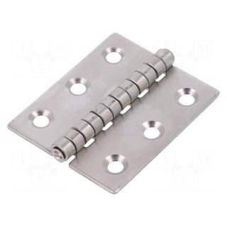 Hinge | Width: 60mm | A2 stainless steel | H: 50mm