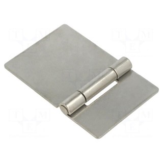 Hinge | Width: 90mm | stainless steel | H: 60mm | for welding
