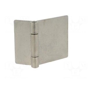 Hinge | Width: 90mm | stainless steel | H: 60mm | for welding