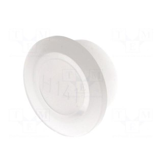 Plugs | Body: semi-transparent | Out.diam: 27mm | H: 12mm | Mat: LDPE