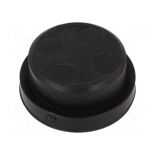 20mm | plugs | Mat: elastomer | Seal Plug DS | black | -20÷80°C | IP54