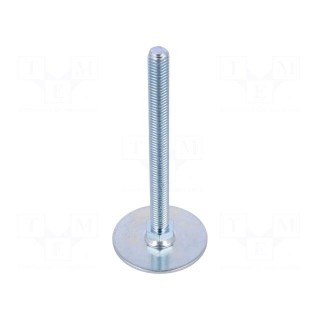 Foot of pin | Base dia: 60mm | M12 | steel | Plunger length: 125mm
