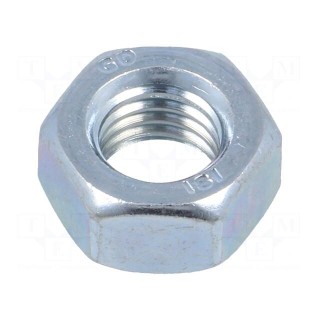 Nut | M12 | Plating: zinc | Application: GN40 | Mat: steel | DIN: 934