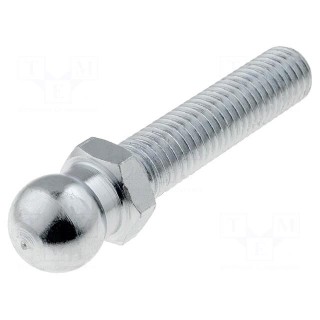 Pin | M10 | Plunger mat: steel | Ø: 14mm | Plating: zinc