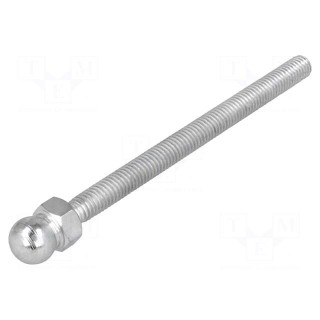 Pin | M6 | Plunger mat: steel | Ø: 10mm | Plating: zinc | Thread len: 80mm