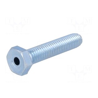 Pin | M8 | Plunger mat: steel | Plating: zinc | Thread len: 40mm