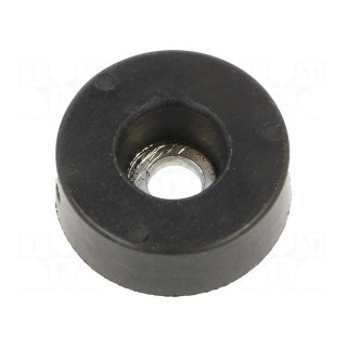Washer | Base dia: 19mm | zinc plated steel | H: 7mm | Plating: rubber