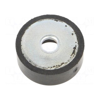 Washer | Base dia: 19mm | zinc plated steel | H: 7mm | Plating: rubber