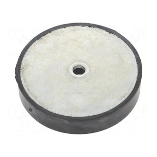 Washer | Base dia: 64mm | zinc plated steel | H: 13mm | Plating: rubber