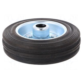 Transport wheel | Ø: 100mm | W: 25mm | 70kg | rubber | Shore hardness: 80