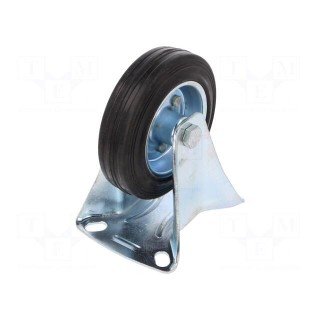 Transport wheel | Ø: 100mm | W: 25mm | H: 128mm | rigid | 70kg | rubber