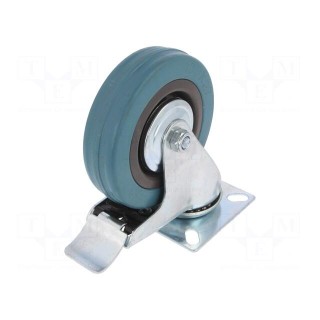 Transport wheel | Ø: 100mm | W: 25mm | H: 130mm | torsional with lock