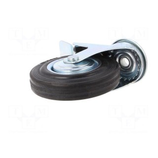 Transport wheel | Ø: 125mm | W: 25mm | H: 152mm | 100kg | Mat: rubber
