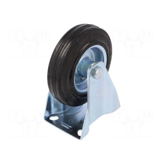 Transport wheel | Ø: 125mm | W: 25mm | H: 152mm | rigid | 100kg | rubber