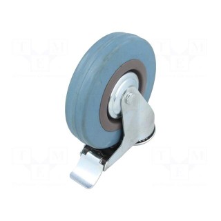 Transport wheel | Ø: 125mm | W: 27mm | H: 155mm | torsional with lock