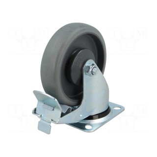 Transport wheel | Ø: 125mm | W: 32mm | H: 156mm | torsional with lock