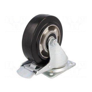 Transport wheel | Ø: 125mm | W: 38mm | H: 193mm | torsional with lock