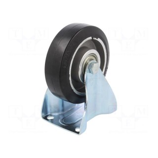 Transport wheel | Ø: 125mm | W: 40mm | H: 156mm | rigid | 150kg | rubber